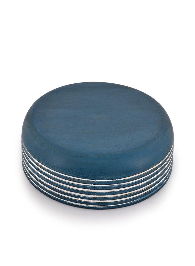 BHAVATU Decorative Bowls Mango Wood for Home Décor Unique Table Centerpieces, Wooden Home Decor Accents for Farmhouse Rustic Style (10" X 10" X 2.5") - Image 3